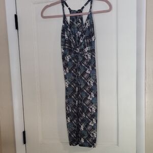 Deborah Viereck Stylish Sleeveless Patterened Dress with Adjuatable Straps